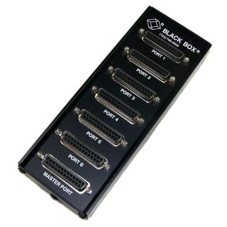 Black Box TL074A R4 Modem Splitter Switch 6 Ports Serial RS 232