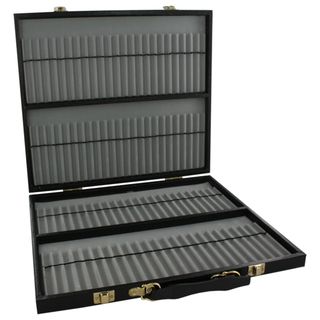 Super sized Black Leatherette 96 pen Display Case