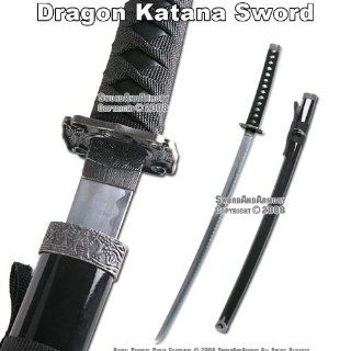 Black Classic Japanese Dragon Samurai Katana Sword New