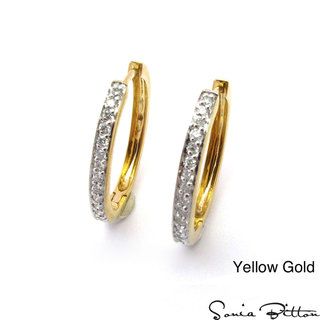 Sonia Bitton 14k Gold 1/3ct TDW Diamond Hoop Earrings (G H, SI1 SI2