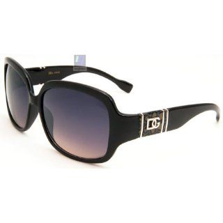 Womens DG Sunglasses Black Big Lens Over Sized DG26648 blk