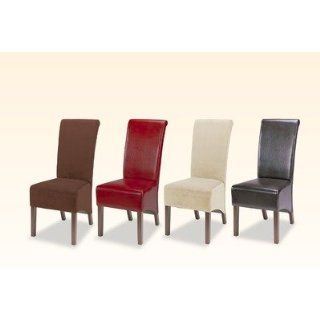 Chocolate Skirted Parson Chair   Coaster 100494CHO
