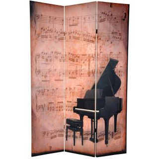 Canvas 6 foot Double sided Piano/ Phonograph Room Divider (China