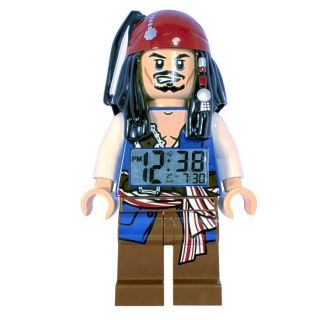 LEGO Pirates of the Caribbean Jack Sparrow Mini Figure Alarm Clock