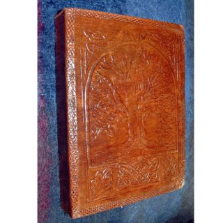 Leather and Recycled Paper Tree of Life Journal (India) Today $24.99