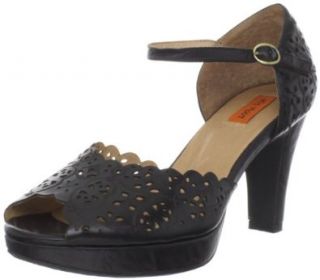  Miz Mooz Womens Laina Ankle Strap Pump,Black,8.5 M US Shoes
