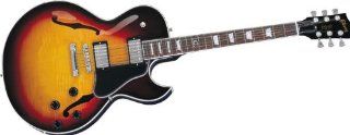 Gibson ES 137 Classic Electric Guitar, Tri Burst Musical
