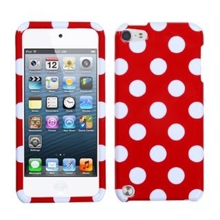 MYBAT White Dots/ Red Case for Apple iPod Touch Generation 5