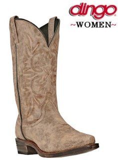  Dingo Boots Western Wyldwood Leather DI7522 Womens Tan Shoes