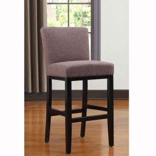 Brown Linen Upholstered 30 inch Bar Stool Today $165.99