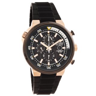 Citizen Mens Eco Drive Endeavor Black Chronograph Watch Today $318