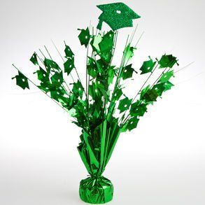 Green Graduation Cap Centerpieces Toys & Games