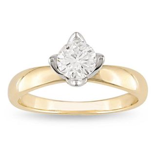 Miadora 14k Gold 1/2ct TDW Certified Diamond Solitaire Ring (G H, SI1