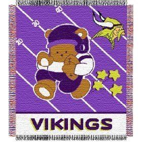 Minnesota Vikings 36x48 Baby Blanket / Throw Sports
