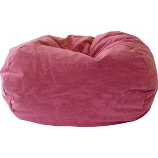 Kids Sueded Corduroy Strawberry Beanbag Chair