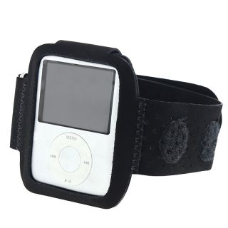 BasAcc Black Suede Velcro Armband for iPod Gen3 Nano