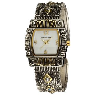 Vernier Ladies Classic Antique look Two Tone Bangle Watch