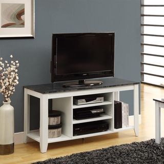 White/ Grey Marble 48 inch TV Console