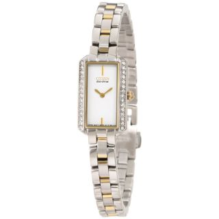 Citizen Womens Two tone Gold Eco Drive Crystal Watch Today $189.99