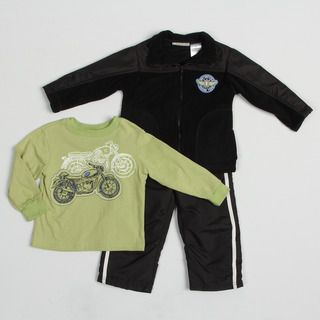 Kids Headquarters Toddler Boys Motorcycle Graphic 3 piece Set