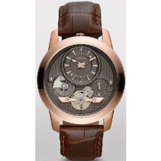 Fossil Grant Twist Leather Watch Brown Watches