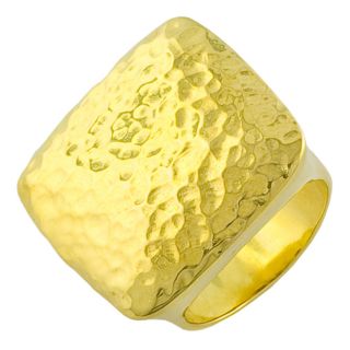 Fremada Gold over Sterling Silver Hammered Etro style Ring Today $122