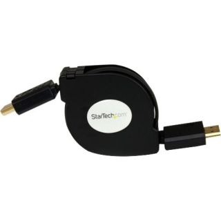 StarTech 4 ft Retractable High Speed HDMI Cable with Ethernet   H
