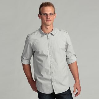 Calvin Klein Mens Button Front Short Sleeve Shirt