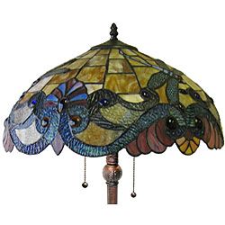 Dragonfly 2 light Antique Bronze Floor Lamp