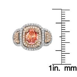 14k Two tone Gold 2ct TDW Pink and White Diamond Ring (G H, SI2
