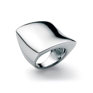 Toscana Collection Sterling Silver Freeform Square Ring