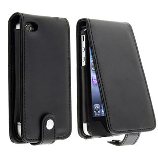 Black Leather Case with Card Holder for Apple iPhone 4/ 4S