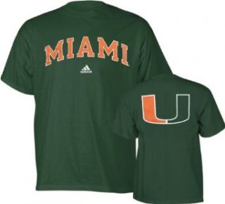 NCAA Mens Miami Hurricanes Relentless Tee Shirt (Dark