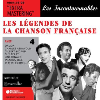 Légendes de la Chanson Française 4   CD   Achat CD VARIETE FRANCAISE