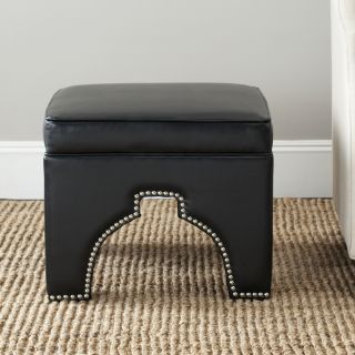 Grant Black Leather Ottoman Today $161.99 Sale $145.79 Save 10%