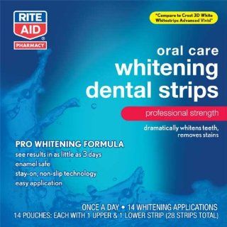 Rite Aid Whitening Dental Strips, 14 ea Health & Personal