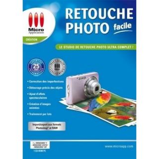 RETOUCHE PHOTO FACILE en LOGICIEL LOISIRS pas cher