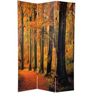 Canvas 6 foot Double sided Autumn Trees Room Divider (China) Today $