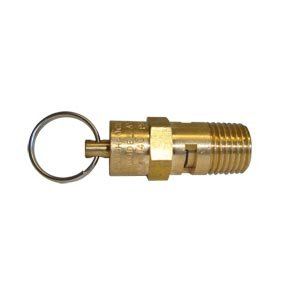 NPT Brass ASME Safety Relief Valve w/pull Ring   165 PSI  