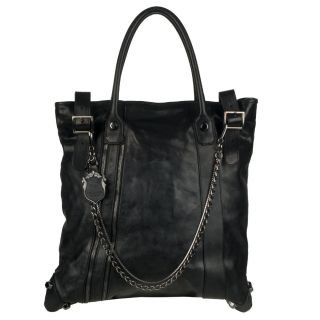 Brand Apart Sidney Black Leather Tote Bag