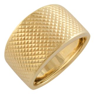 Fremada 10 Karat Yellow Gold Diamond Cut Bold Ring (size 7) Today $