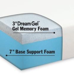Dream Form Gel 10 inch Queen size Gel Memory Foam Mattress