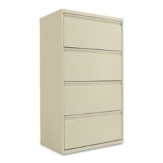 30 Wide Lateral File Cabinets, Four Drawer, Putty