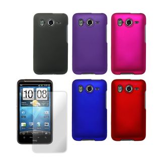 Premium HTC Inspire 4G Rubberized Case with Screen Protector