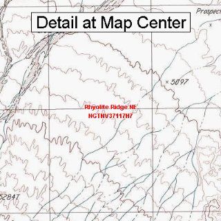 USGS Topographic Quadrangle Map   Rhyolite Ridge NE