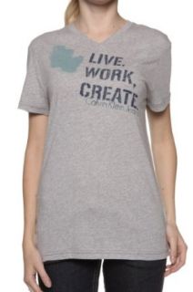 Calvin Klein T Shirt LIVE WORK CREATE, Color Grey, Size