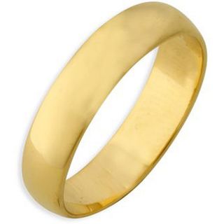 Yellow 14k Gold Womens Overlay Contoured Fit Band (2 mm)
