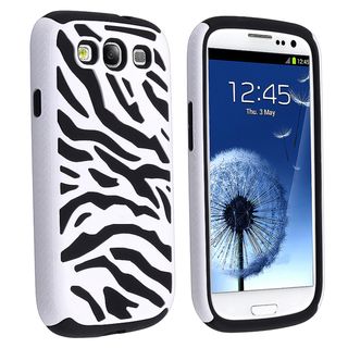 BasAcc Black/ White Zebra Hybrid Case for Samsung© Galaxy S III/ S3