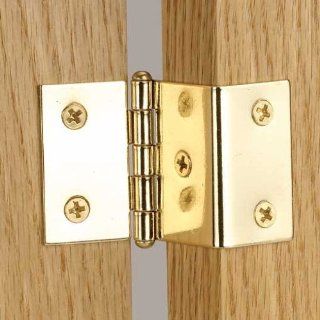 Non Mortise 180 degrees Hinges (2), Steel, Brass Finish 2 x 1.5