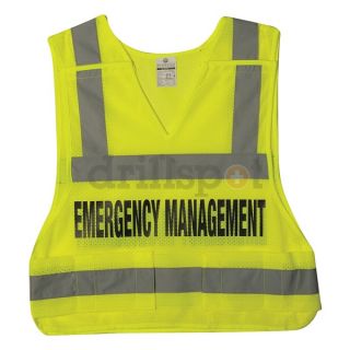 Approved Vendor T271A Emergency Management Vest, Lime